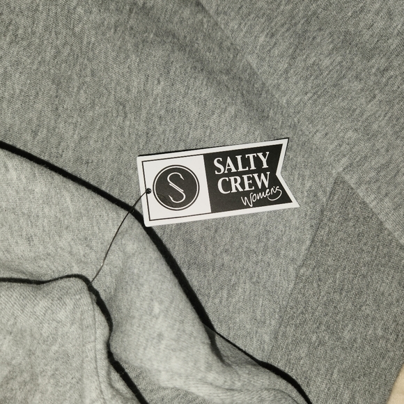 Women's Salty Crew NWT Cropped Gray Sweatshirt. Size XL - Picture 4 of 5